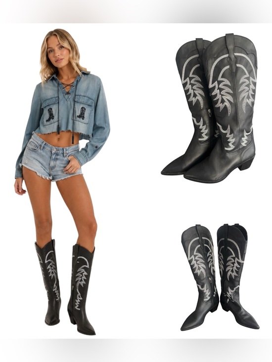 Jeffrey Campbell Shoes - Jeffrey Campbell Finn Tall Western Boots